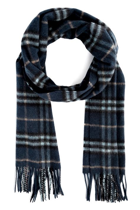 burberry dark blue scarf